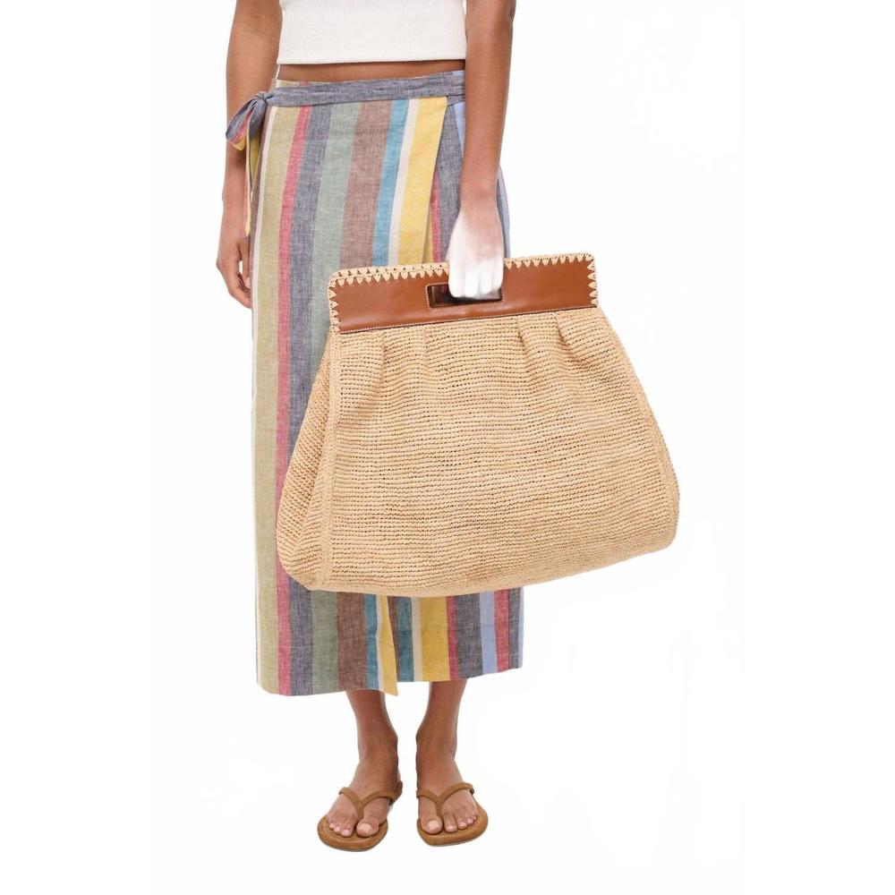 NEW STAUD women's rue tote bag in natural/ tan - Picture 7 of 8